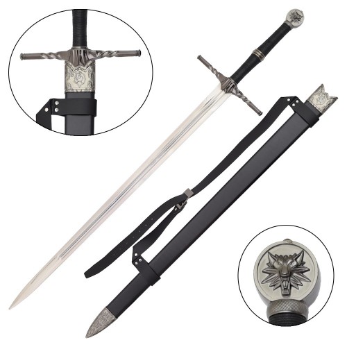 SERPENTINE STEEL SWORD OF GERALT OF RIVIA, Wield the Legend, Showcase the Legacy
